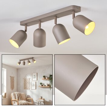 Horen Deckenleuchte Sandfarben, 4-flammig