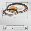 Baiyin Deckenleuchte LED Gold, Schwarz, 1-flammig