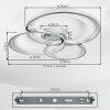 Baiyin Deckenleuchte LED Chrom, Silber, 1-flammig