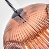 Ripoll Hängeleuchte Glas 30 cm Klar, Kupferfarben, 1-flammig