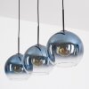 Koyoto Hängeleuchte Glas 25 cm Blau, Klar, 3-flammig