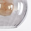 Koyoto Hängeleuchte Glas 30 cm Rauchfarben, 3-flammig
