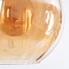 Koyoto Hängeleuchte Glas 30 cm Bernsteinfarben, Rauchfarben, 3-flammig
