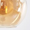 Koyoto Hängeleuchte Glas 30 cm Bernsteinfarben, Chrom, Klar, Rauchfarben, 3-flammig