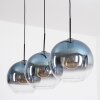Koyoto Hängeleuchte Glas 30 cm Blau, Klar, 3-flammig