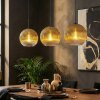 Koyoto Hängeleuchte Glas 30 cm Gold, Klar, 3-flammig