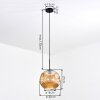 Ripoll Hängeleuchte Glas 30 cm Bernsteinfarben, 1-flammig