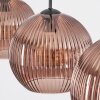 Koyoto Hängeleuchte Glas 25 cm Kupferfarben, 3-flammig