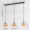 Koyoto Hängeleuchte Glas 25 cm Bernsteinfarben, Klar, 3-flammig