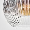 Ripoll Hängeleuchte Glas 25 cm Klar, Rauchfarben, 1-flammig