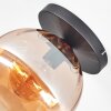 Koyoto Deckenleuchte Glas 25 cm Bernsteinfarben, 1-flammig