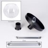 Koyoto Deckenleuchte Glas 25 cm Klar, 1-flammig