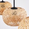 Bauro Hängeleuchte 20 cm Naturfarben, 3-flammig