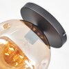 Ripoll Deckenleuchte Glas 25 cm Bernsteinfarben, 1-flammig