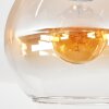 Koyoto Deckenleuchte Glas 25 cm Bernsteinfarben, Klar, 1-flammig