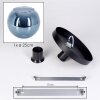 Koyoto Deckenleuchte Glas 25 cm Blau, 1-flammig