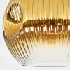 Ripoll Deckenleuchte Glas 25 cm Gold, Klar, 1-flammig