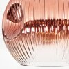 Ripoll Deckenleuchte Glas 25 cm Klar, Kupferfarben, 1-flammig
