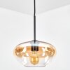 Mertola Hängeleuchte Glas 25 cm Bernsteinfarben, Klar, 1-flammig