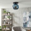 Ripoll Deckenleuchte Glas 25 cm Blau, 1-flammig