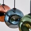 Ripoll Hängeleuchte Glas 30 cm Blau, Grün, Kupferfarben, 4-flammig