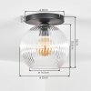 Koyoto Deckenleuchte Glas 25 cm Klar, 1-flammig