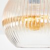 Koyoto Deckenleuchte Glas 25 cm Bernsteinfarben, Klar, 1-flammig