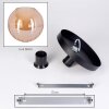 Koyoto Deckenleuchte Glas 30 cm Bernsteinfarben, 1-flammig