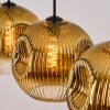Ripoll Hängeleuchte Glas 30 cm Gold, Klar, 4-flammig