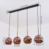 Ripoll Hängeleuchte Glas 25 cm Kupferfarben, 4-flammig