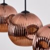 Ripoll Hängeleuchte Glas 25 cm Kupferfarben, 4-flammig