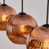 Ripoll Hängeleuchte Glas 25 cm Kupferfarben, 4-flammig
