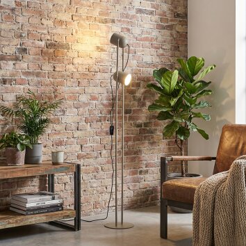 Horen Stehleuchte Sandfarben, 2-flammig