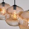 Ripoll Hängeleuchte Glas 30 cm Bernsteinfarben, Klar, 4-flammig
