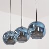 Ripoll Hängeleuchte Glas 30 cm Blau, 3-flammig