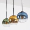 Koyoto Hängeleuchte Glas 20 cm Blau, Gold, Grün, Klar, 3-flammig