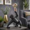 Affenlampe Kemor Tischleuchte Gold, Schwarz, 1-flammig