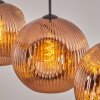 Ripoll Hängeleuchte Glas 30 cm Kupferfarben, 3-flammig