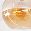 Koyoto Deckenleuchte Glas 30 cm Bernsteinfarben, 1-flammig