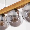 Gastor Hängeleuchte Glas 15 cm Naturfarben, Schwarz, 5-flammig