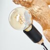 Lampe Affe Leonix Wandleuchte Gold, Schwarz, 1-flammig