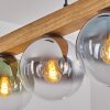 Gastor Hängeleuchte Glas 15 cm Naturfarben, Schwarz, 4-flammig
