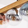 Gastor Hängeleuchte Glas 15 cm Naturfarben, Schwarz, 4-flammig