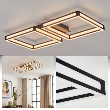 Danor Deckenleuchte LED Schwarz, 1-flammig