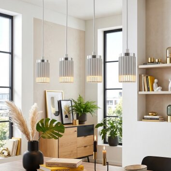 Fenik Hängeleuchte Weiß, 4-flammig