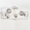 Koyoto Deckenleuchte Glas 15 cm Sandfarben, 6-flammig