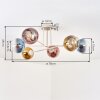 Koyoto Deckenleuchte Glas 15 cm Sandfarben, 6-flammig