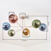 Koyoto Deckenleuchte Glas 15 cm Sandfarben, 6-flammig
