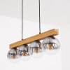 Gastor Hängeleuchte Glas 15 cm Naturfarben, Schwarz, 4-flammig