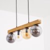Gastor Hängeleuchte Glas 15 cm Naturfarben, Schwarz, 4-flammig